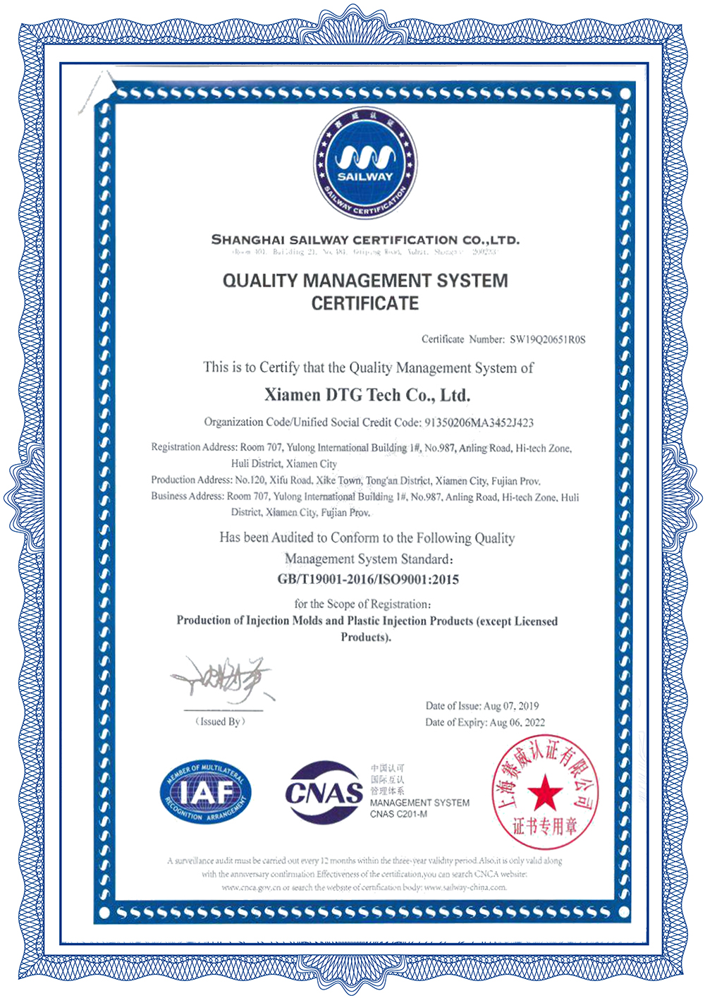 ISO certifikat